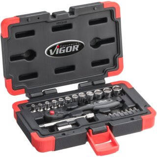 Vigor STECKSCHLÜSSEL-SATZ 1/4"