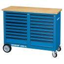 Gedore Rollwerkbank, 1,25 m breit, mit 18 Schubladen