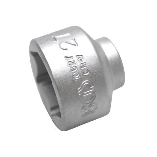 BGS technic Steckschlüssel-Einsatz Sechskant | Antrieb Innenvierkant 10 mm (3/8") | SW 27 mm