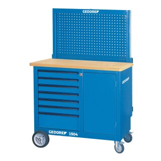 Gedore Rollwerkbank mit Rückwand