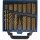 BGS technic Spiral- und Stufenbohrer-Satz | HSS | Titan nitriert | 1 - 10 mm | 119-tlg.
