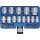 BGS technic Steckschlüssel-Einsatz-Satz Sechskant | Antriebe Innenvierkant 6,3 mm (1/4"), 12,5 mm (1/2") | Zollmaße | 24-tlg.