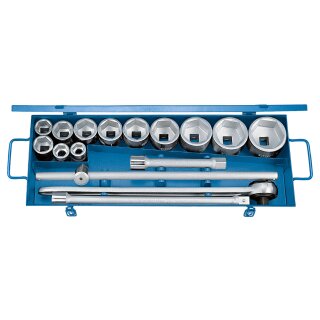 Gedore Steckschlüssel-Satz 3/4" 16-tlg 6-kant 22-60 mm