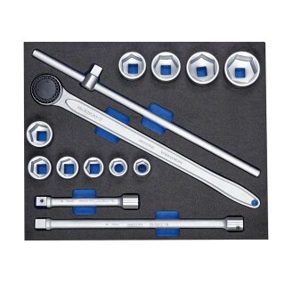 Gedore Steckschlüssel-Sortiment 3/4“ In 3/4 Check-Tool-Modul