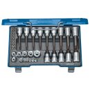 Gedore Schraubendreher-Satz 1/2"+1/4" 34-tlg TORX