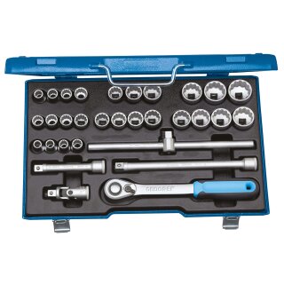 Gedore Steckschlüssel-Satz 1/2" 31-tlg