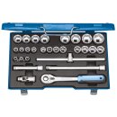 Gedore Steckschlüssel-Satz 1/2" 28-tlg 6-kant...