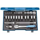 Gedore Steckschlüssel-Satz 1/2" 27-tlg 6-kant...