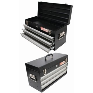 BGS technic Metall-Werkzeugkoffer, leer | 3 Schubladen