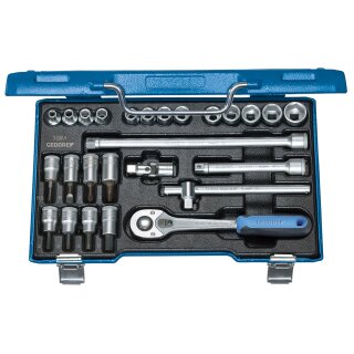 Gedore Steckschlüssel-Satz 3/8" 26-tlg 6-kant IN-IS-PH