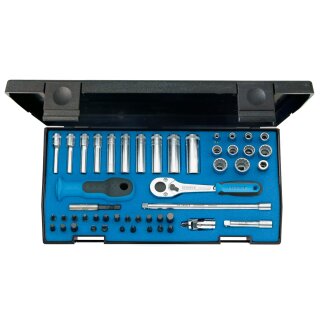Gedore Steckschlüssel-Satz 1/4" 49-tlg, UD-IN-IS-PH-PZ-TX-XZN