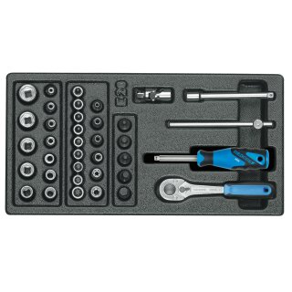 Gedore Steckschlüssel-Sortiment 1/4" in 1/3 ES-Modul