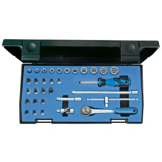Gedore Steckschlüssel-Satz 1/4" 32-tlg 6-kant IN-IS-PH-PZ