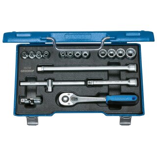 Gedore Steckschlüssel-Satz 3/8" 17-tlg 6-19 mm