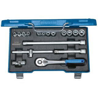 Gedore Steckschlüssel-Satz 3/8" 17-tlg 6-19 mm