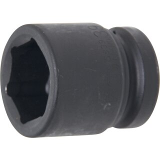 BGS technic Kraft-Steckschlüssel-Einsatz Sechskant | Antrieb Innenvierkant 25 mm (1") | SW 39 mm