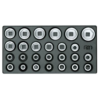 Gedore Satz Steckschlüsseleinsätze 1/2" in 1/3 ES-Modul