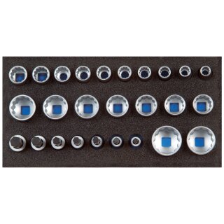 Gedore Satz Steckschlüsseleinsätze 1/2“, Ud-Profil In 1/3 Check-Tool-Modul
