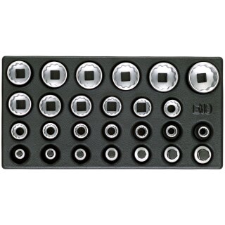 Gedore Satz Steckschlüsseleinsätze 1/2", UD-Profil, in 1/3 ES-Modul