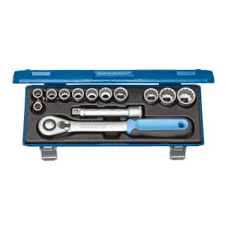 Gedore Steckschlüssel-Satz 1/2" 13-tlg UD 10-24 mm