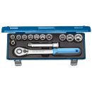 Gedore Steckschlüssel-Satz 1/2" 13-tlg 6-kant...