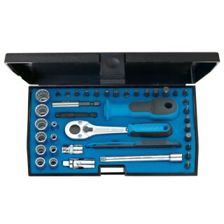 Gedore Steckschlüssel-Satz 1/4" 40-tlg UD-IN-IS-PH-PZ-TX
