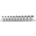 BGS technic Steckschlüssel-Einsatz-Satz, Zwölfkant | Antrieb Innenvierkant 12,5 mm (1/2") | SW 10 - 21 mm | 11-tlg.