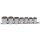 BGS technic Steckschlüssel-Einsatz-Satz, Zwölfkant | Antrieb Innenvierkant 12,5 mm (1/2") | SW 20 - 32 mm | 7-tlg.