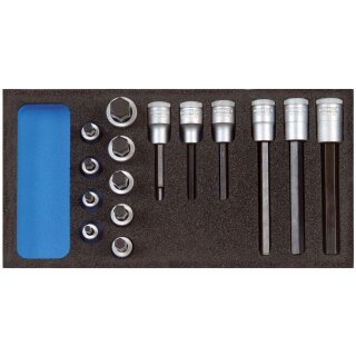 Gedore Satz Schraubendreher Einsätze 1/2“ In 1/3 Check-Tool-Modul