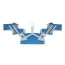 Gedore Werkzeugkasten, leer, 5 Fächer, 210x535x225 mm