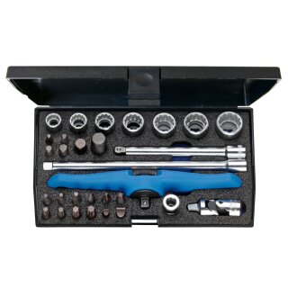 Gedore Bordwerkzeugsatz 1/4" für Motorrad, 30-tlg