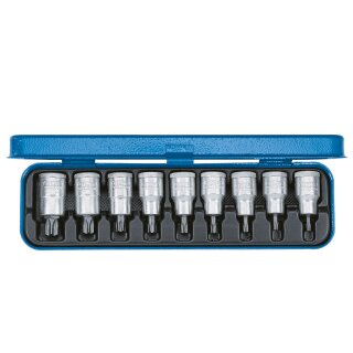 Gedore Schraubendreher-Satz 1/2" 9-tlg Innen-TORX T20-60