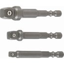 BGS technic Bohrmaschinen-Kippadapter-Satz | Antrieb Außensechskant 6,3 mm (1/4") | 3-tlg.