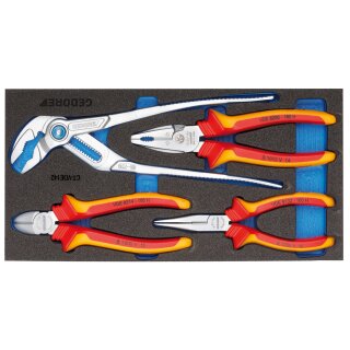 Gedore Vde-Zangen-Sortiment In 1/3 Check-Tool-Modul
