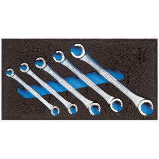 Gedore Doppelringschlüssel-Satz Offen, In 1/3 Check-Tool-Modul