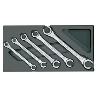 Gedore Doppelringschlüssel-Satz, offen, in 1/3 ES-Modul