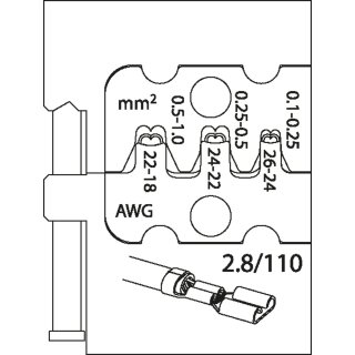 Gedore Modul-Einsatz für Flachsteckhülsen 2,8