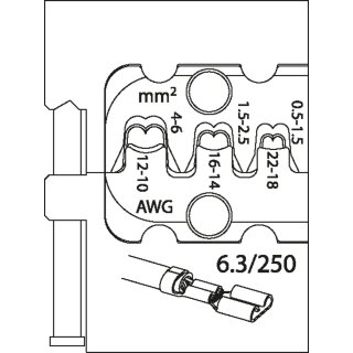 Gedore Modul-Einsatz für Flachsteckhülsen 6,3