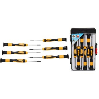 Kraftmann Präzisions-Schraubendreher-Satz | T-Profil (für Torx) | 6-tlg.