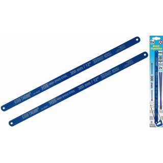 Kraftmann HSS-Metall-Sägeblatt-Satz | 13 x 300 mm | 2-tlg.