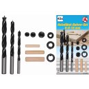 Kraftmann Holzdübel-Bohrer-Satz | 6 - 10 mm | 43-tlg.