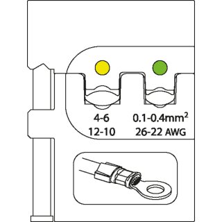 Gedore Modul-Einsatz für isolierte Kabelschuhe 0,1-0,4/4-6
