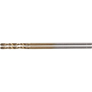 BGS technic Spiralbohrer | HSS-G | titan-nitriert | 1,0 mm | 2-tlg.
