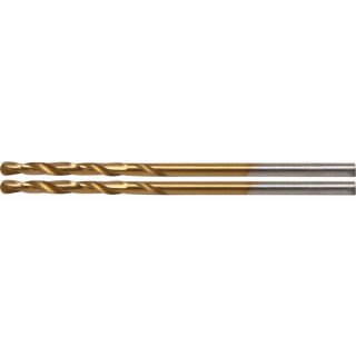 BGS technic Spiralbohrer | HSS-G | titan-nitriert | 2,0 mm | 2-tlg.