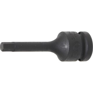 BGS technic Kraft-Bit-Einsatz | Antrieb Innenvierkant 12,5 mm (1/2") | Innensechskant 7 mm