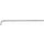 BGS technic Winkelschlüssel | extra lang | Innensechskant/Innensechskant mit Kugelkopf 7 mm