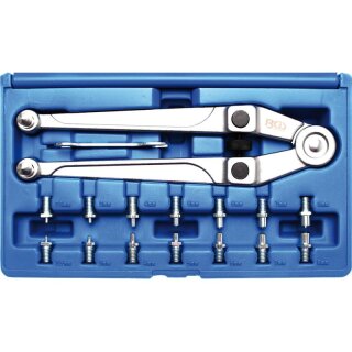 BGS technic Stirnlochschlüssel-Satz | verstellbar | Ø 2,5 - 9 mm
