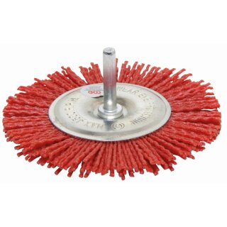 BGS technic Nylonbürste | 100 mm | 6 mm Schaft