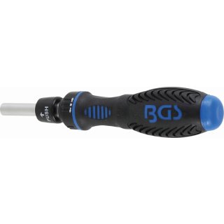 BGS technic Ratschen-Drehgriff für Bits, umschaltbar | Abtrieb Innensechskant 6,3 mm (1/4")