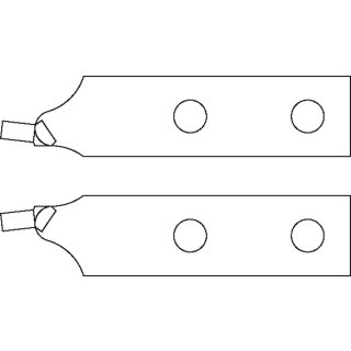 Gedore Ersatzspitzen-Paar, gerade, d 3,5 mm